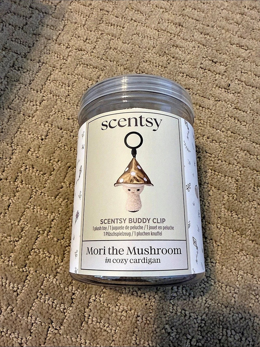 Scentsy Mori the Mushroom Scentsy Buddy Clip Buddy Clip